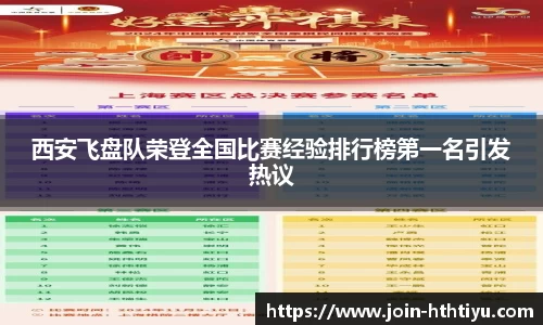 西安飞盘队荣登全国比赛经验排行榜第一名引发热议